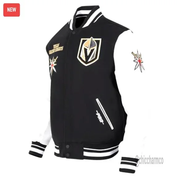 Retro Varsity Jacket Classic Wool Blend Faux Leather Sleeves Vintage Sportswear
